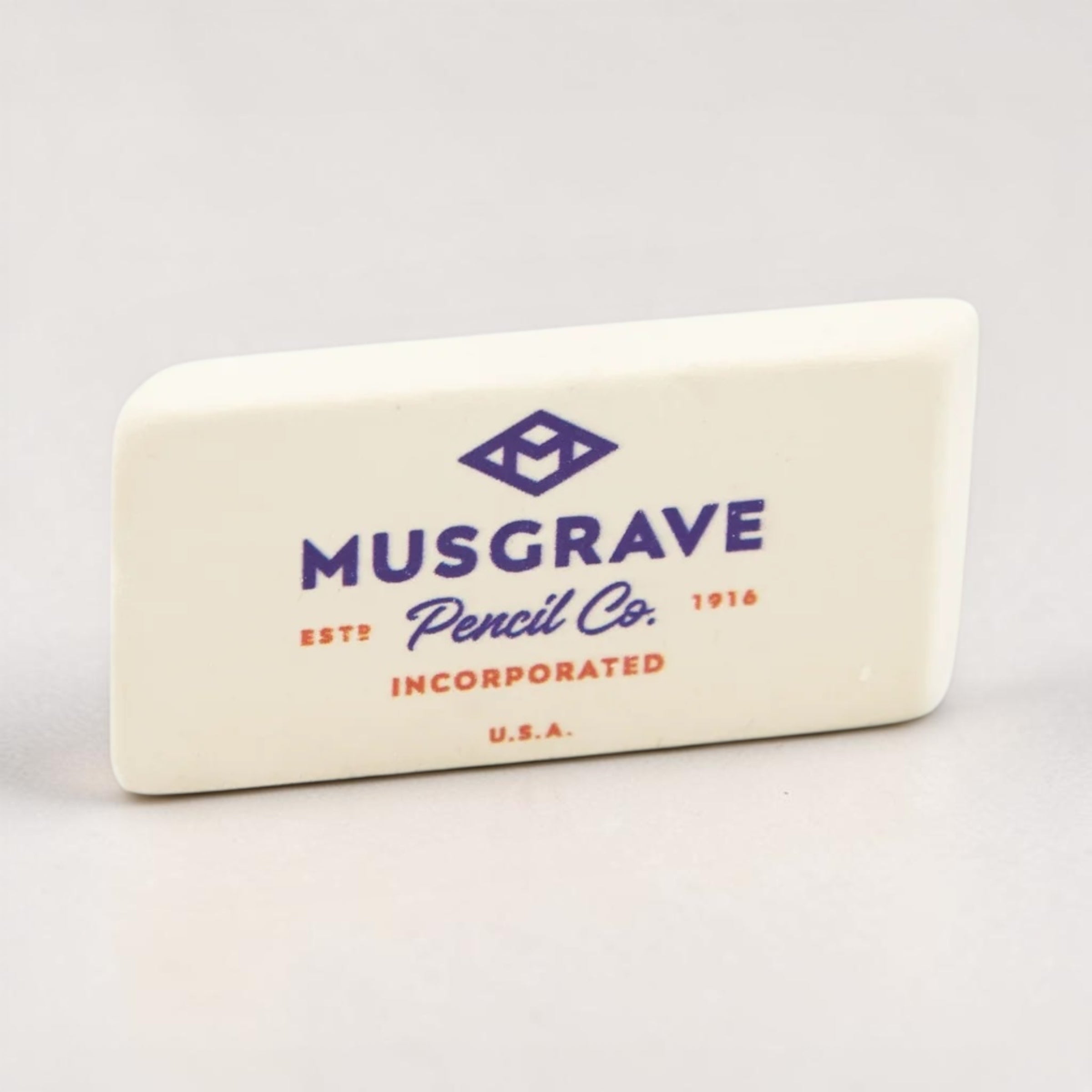 Goma de borrar. Blanca. Musgrave - Black Sheep Handmade