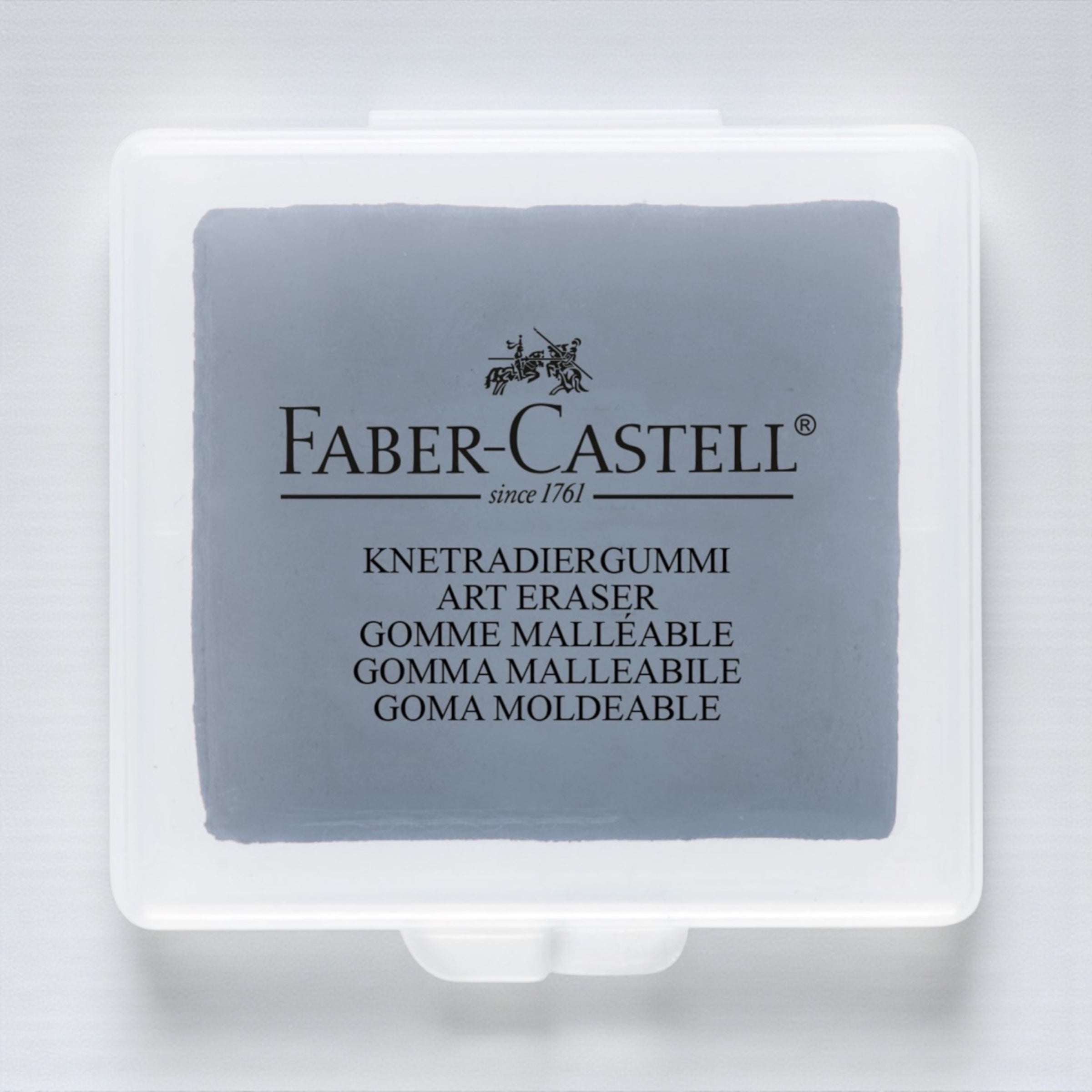 Goma moldeable con estuche. Gris. Faber-Castell - Black Sheep Handmade