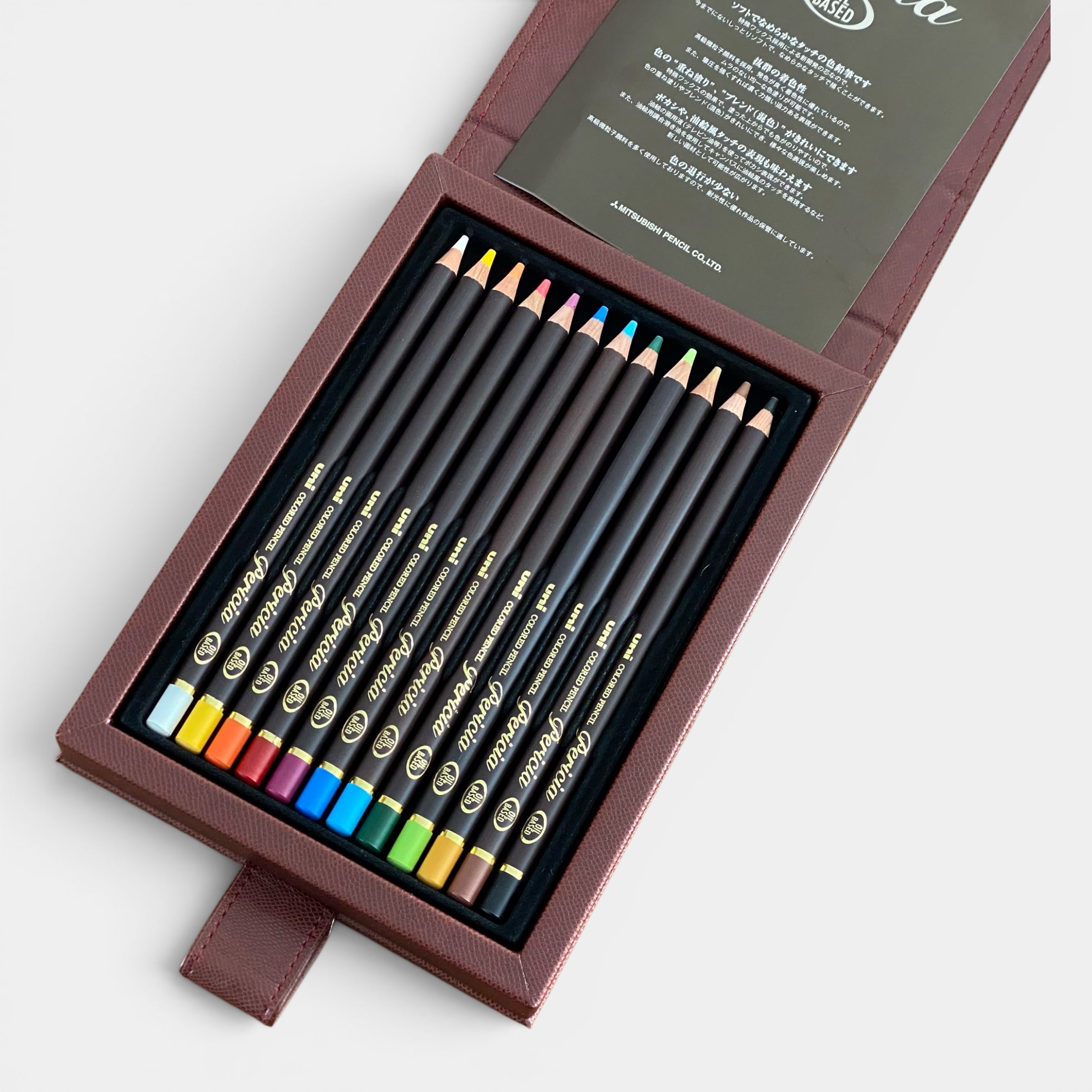 Lápices de Colores Pericia. Edición Premium para artistas exigentes. Uni Mitsubishi Pencil