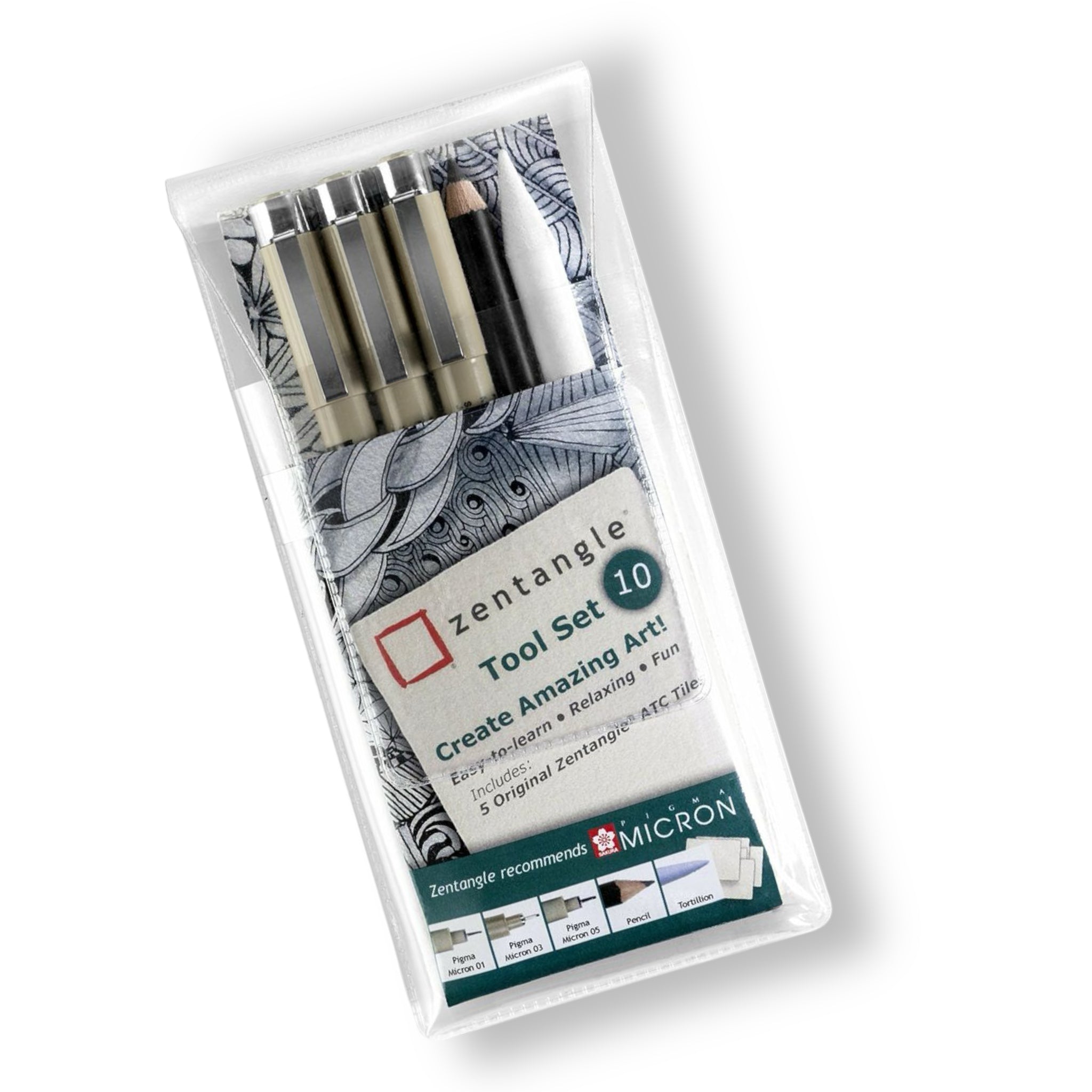 Set de Zentangle 10 piezas. Sakura