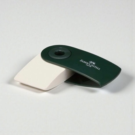 Goma de borrar Sleeve con funda verde. Faber-Castell - Black Sheep Handmade