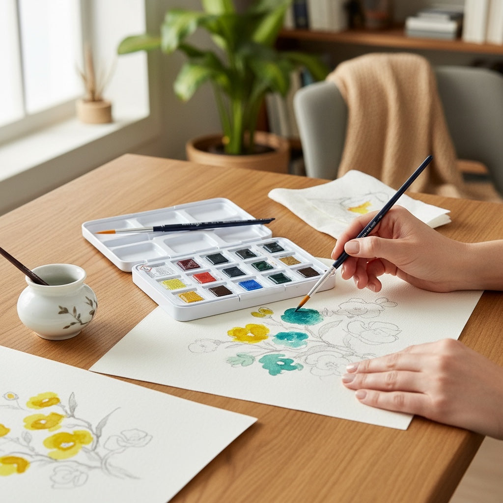 Van Gogh Pocket Box 12+3 Acuarelas. La creatividad cabe en tu bolsillo. Royal Talens