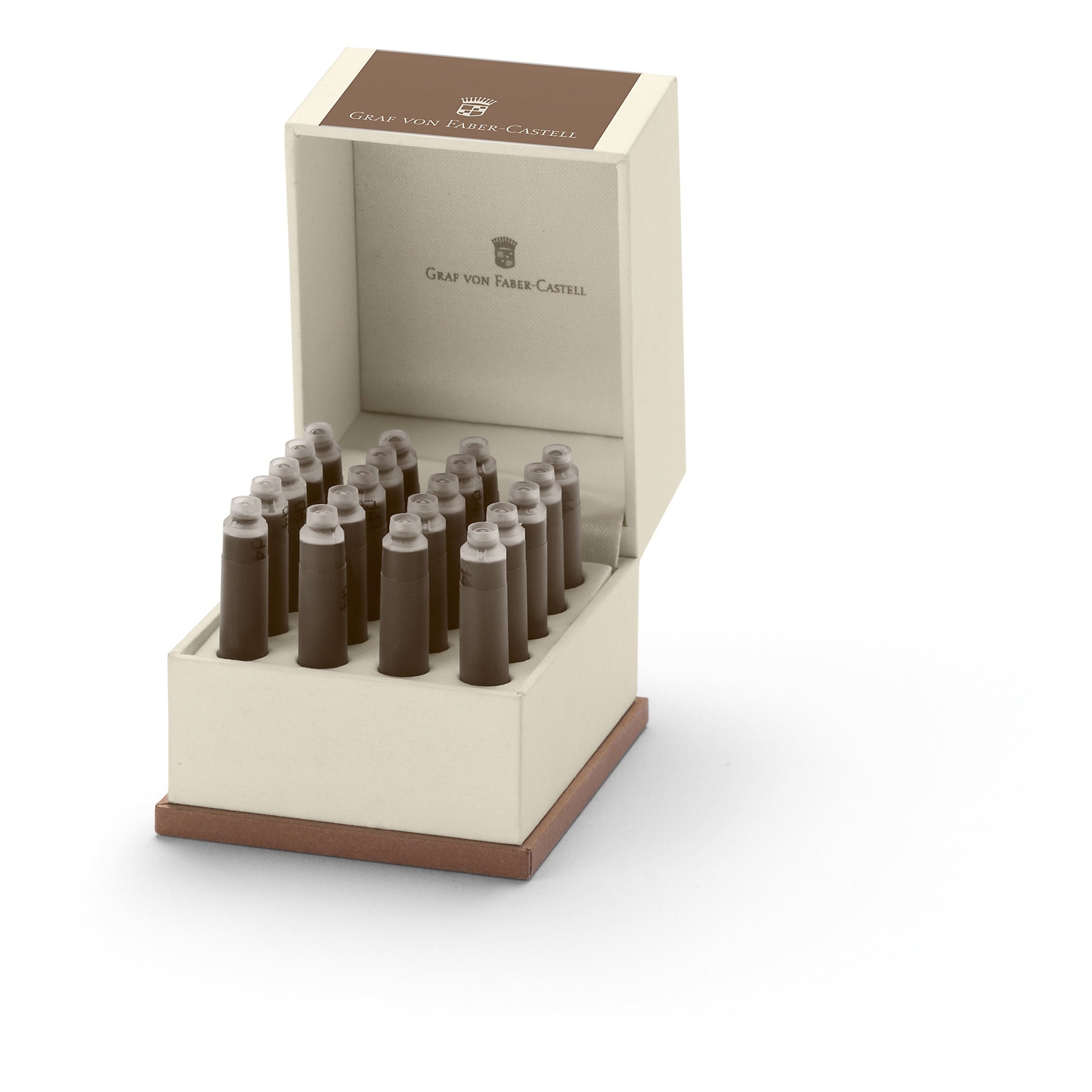 Estuche 20 cartuchos Tinta. Marrón Avellana. Graf Von Faber-Castell - Black Sheep Handmade