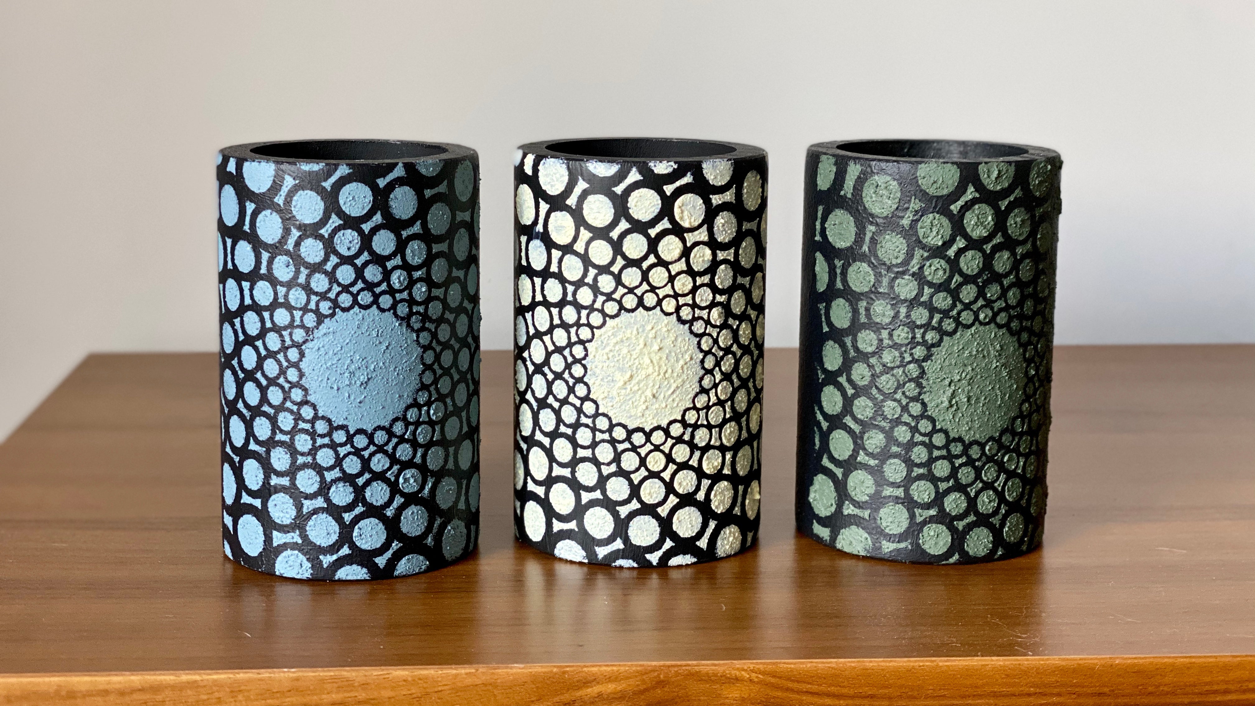 Bote para lápices. Colección Círculos. Black Sheep Handmade