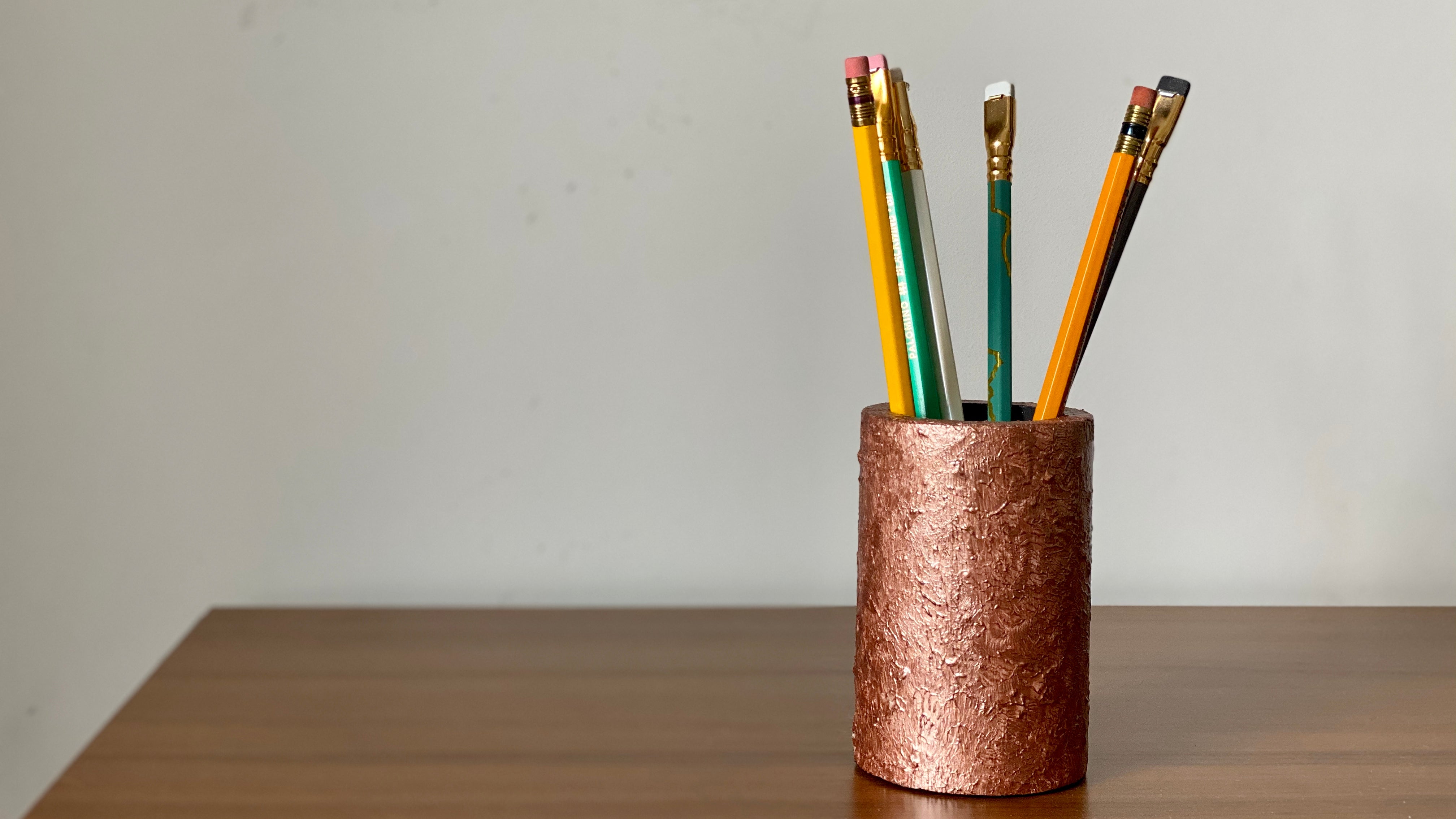 Pencil holder. Antique Metal Collection. Black Sheep Handmade