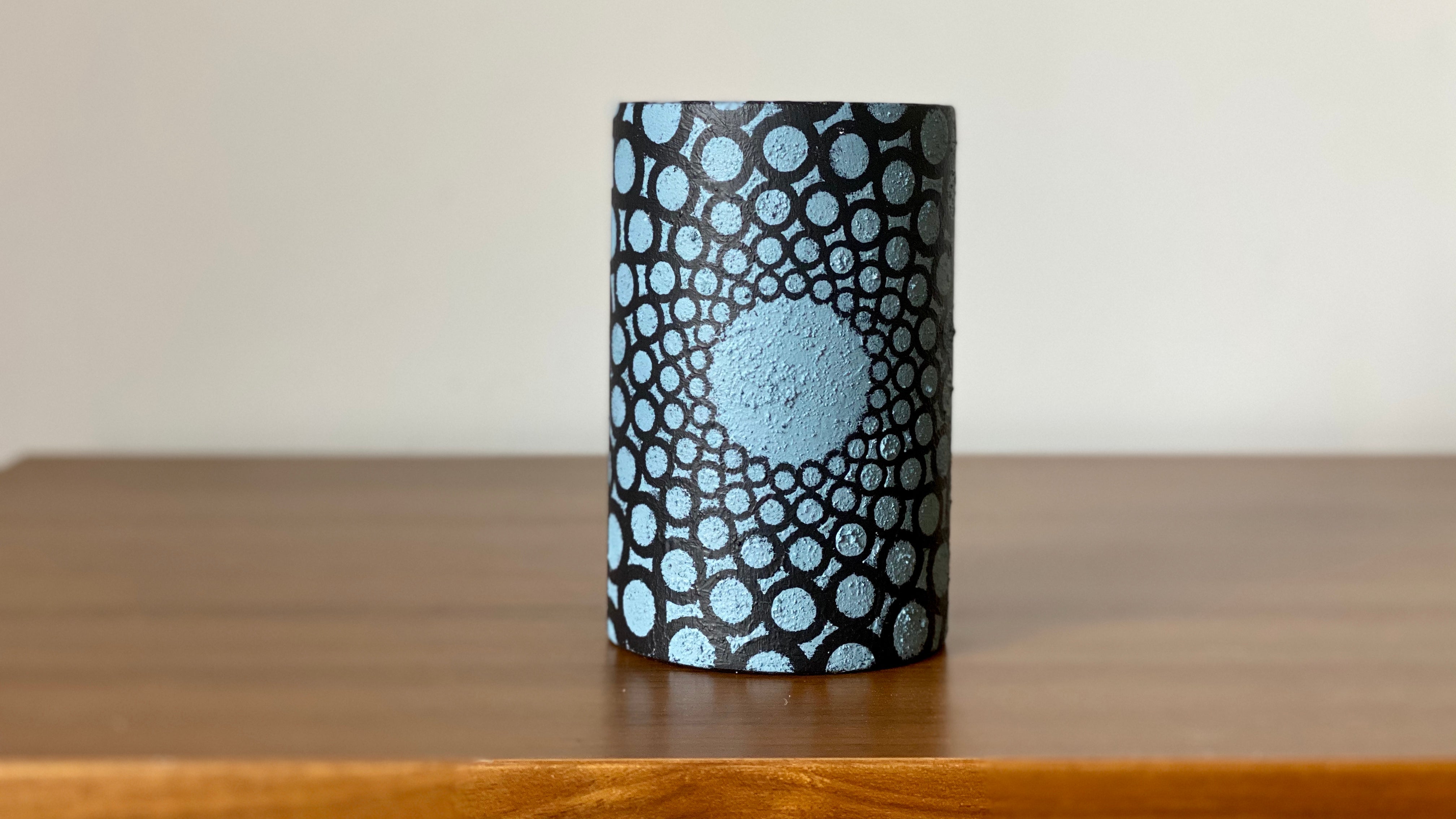 Pencil holder. Circles Collection. Black Sheep Handmade
