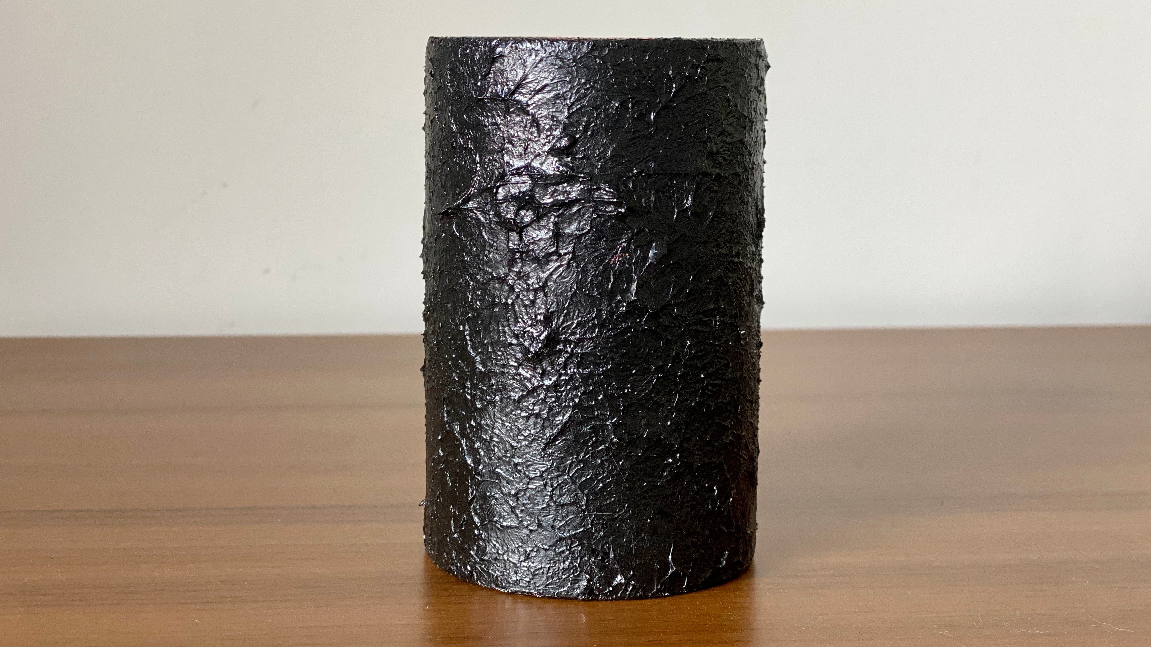 Bote para lápices. Negro & Rojo. Black Sheep Handmade