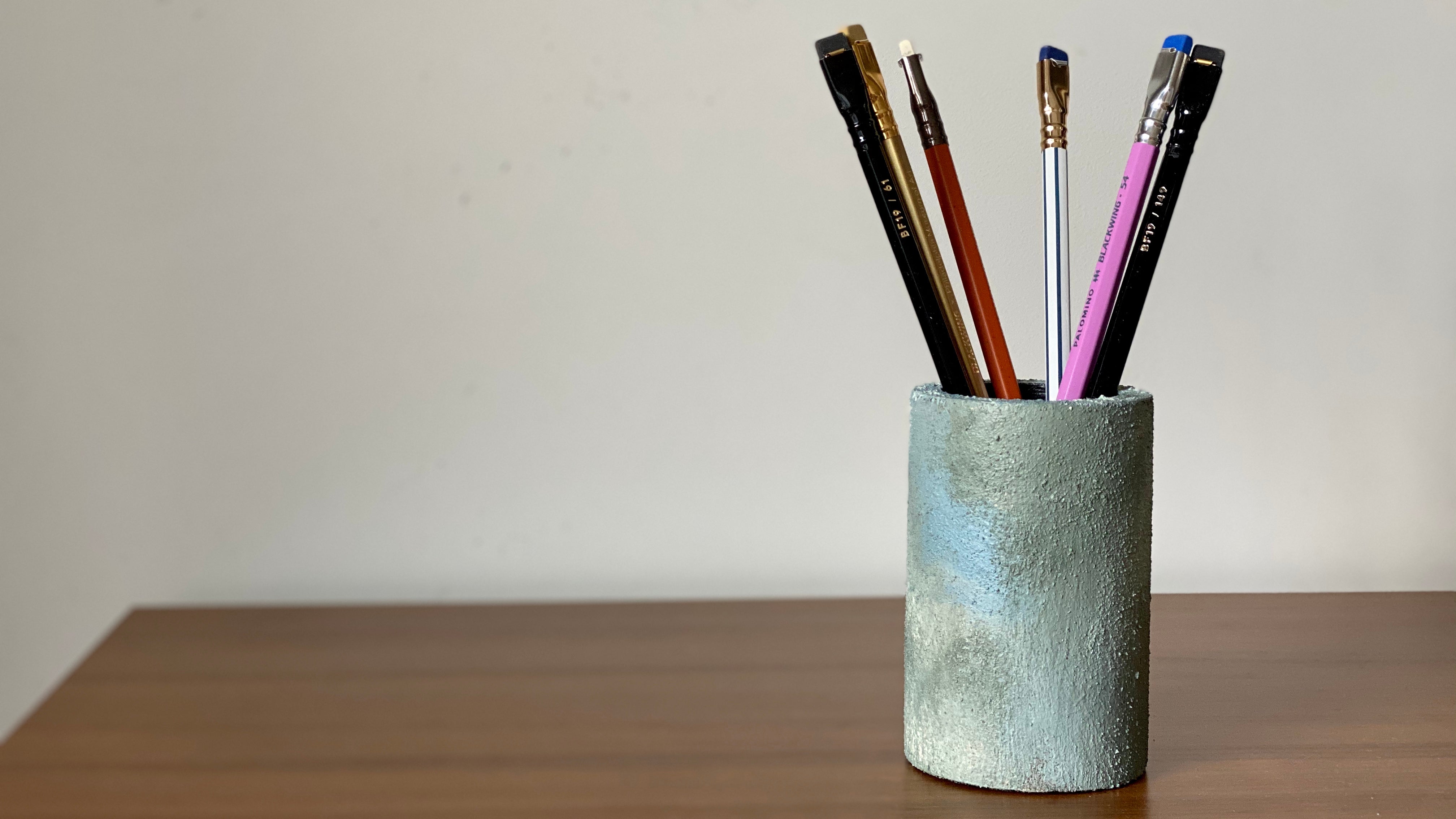 Pencil holder. Sand Collection. Black Sheep Handmade