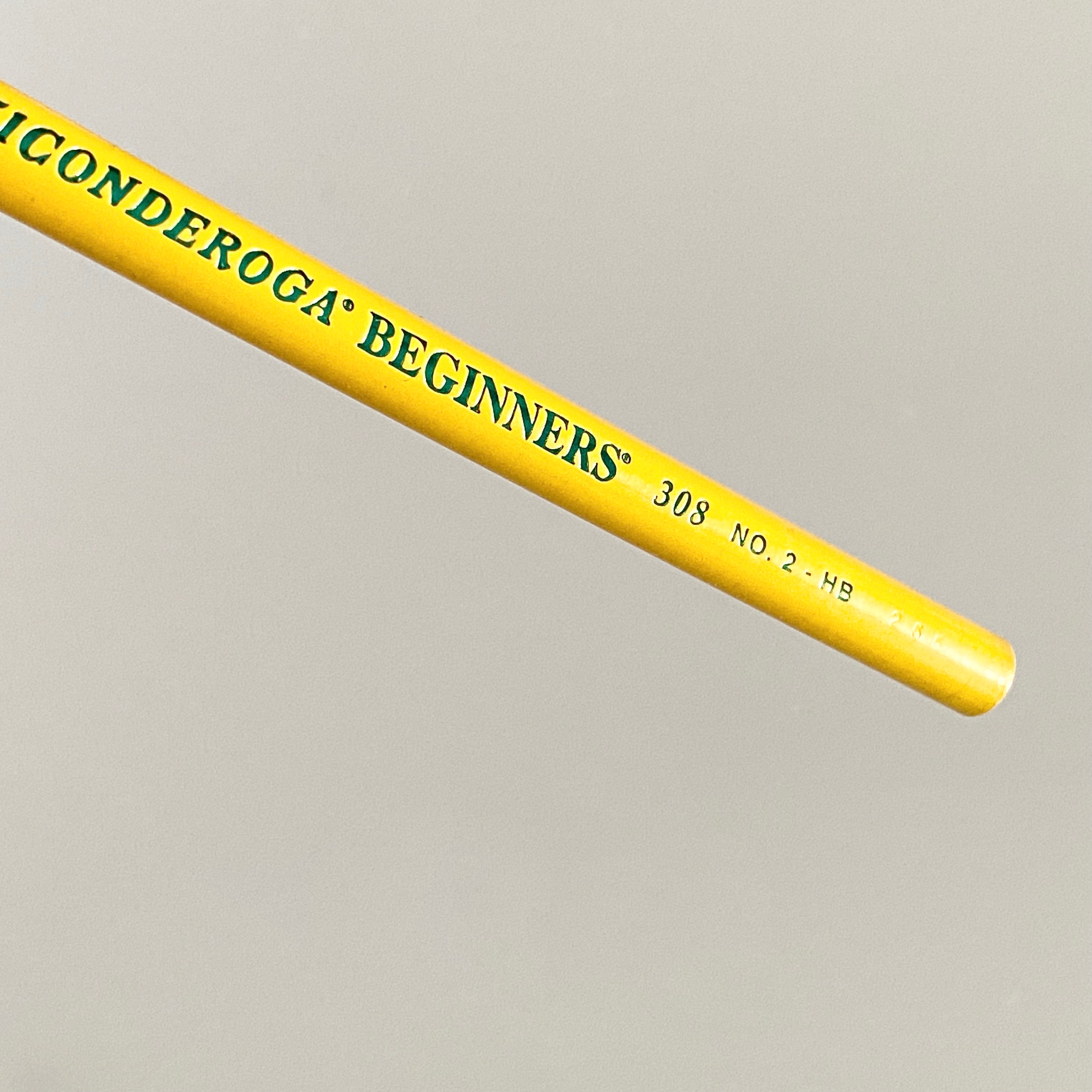 Lápiz Ticonderogan Beginners 308. Vintage. Dixon Ticonderoga