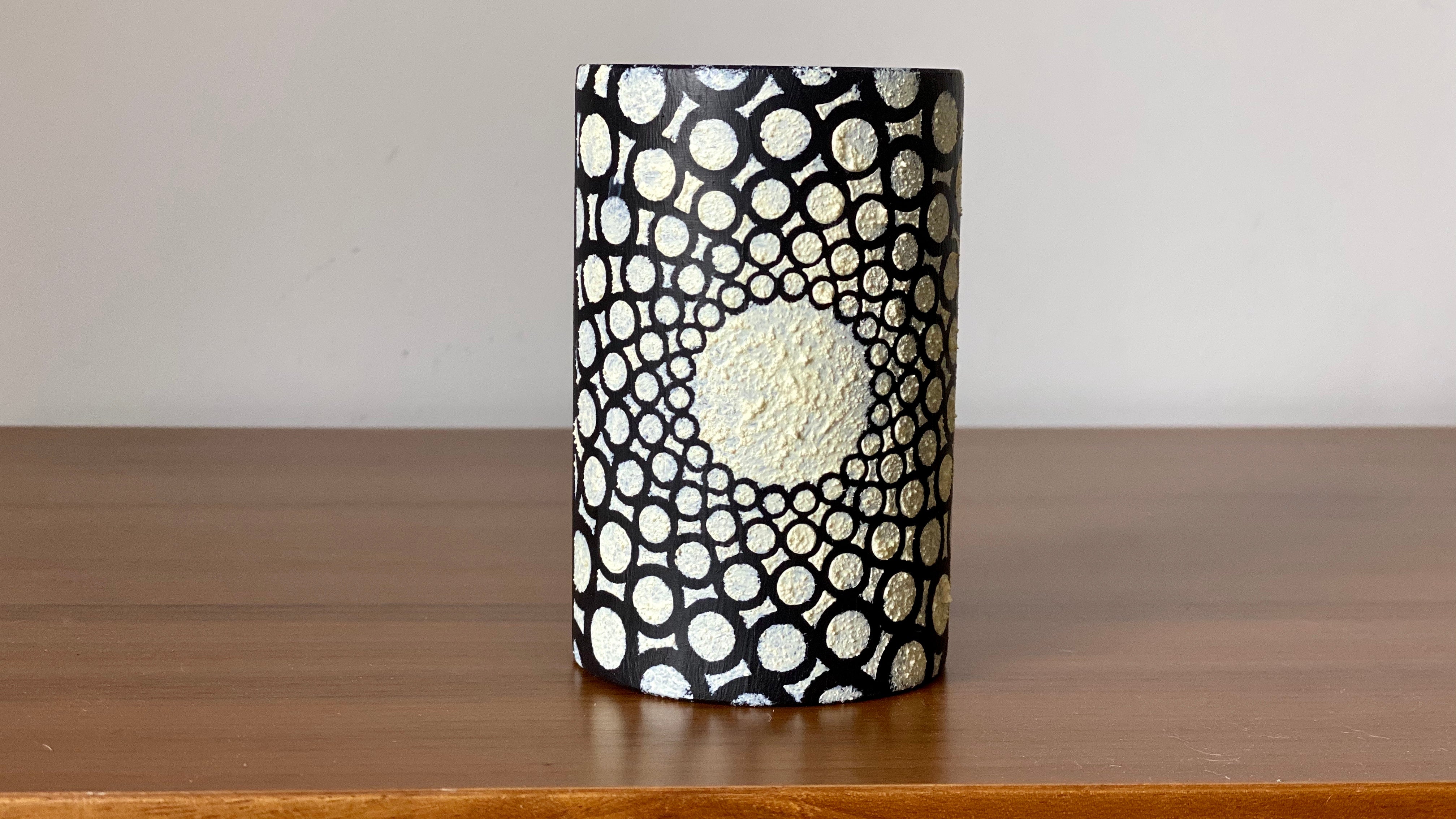 Bote para lápices. Colección Círculos. Black Sheep Handmade