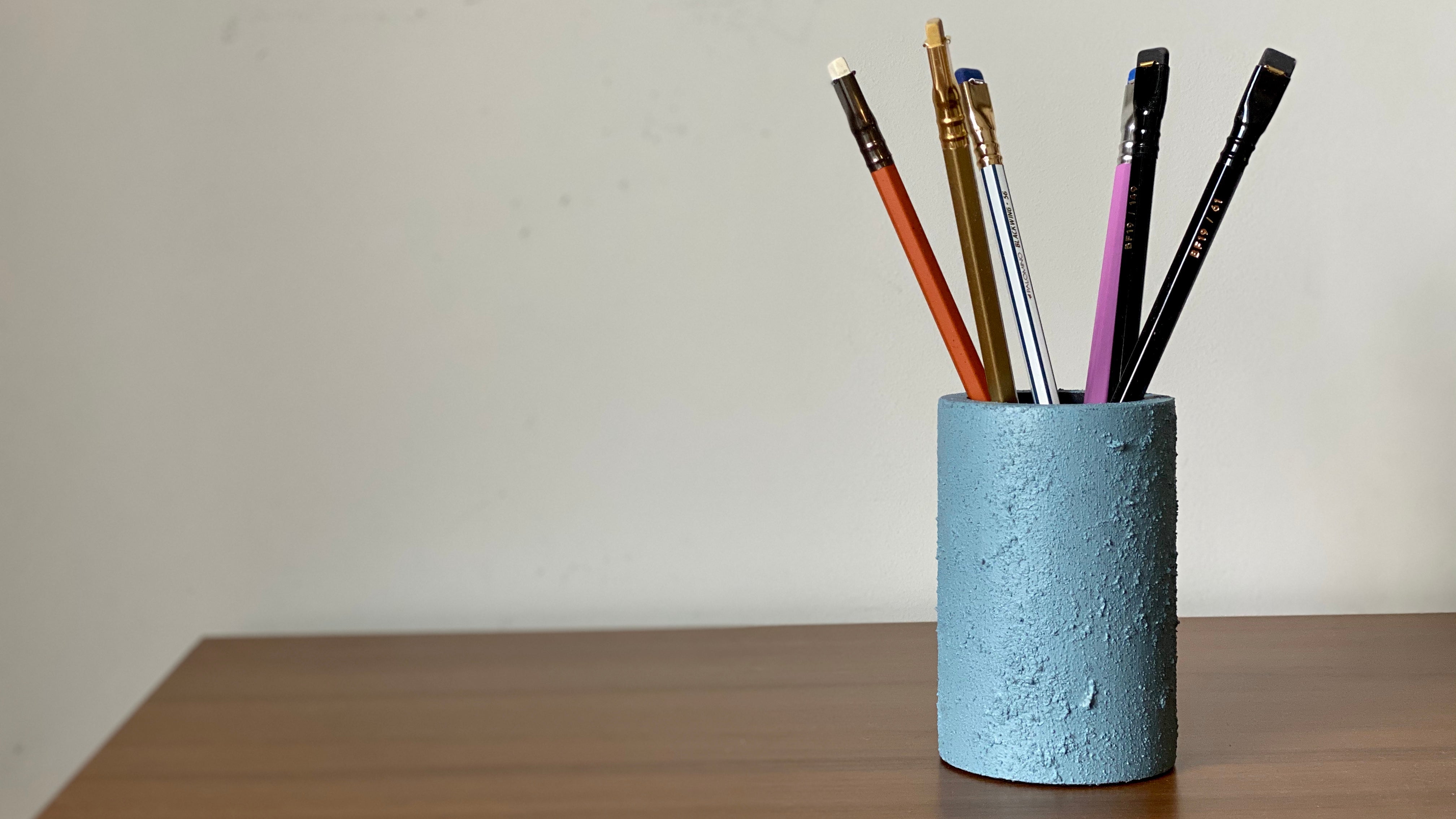 Pencil holder. Sand Collection. Black Sheep Handmade