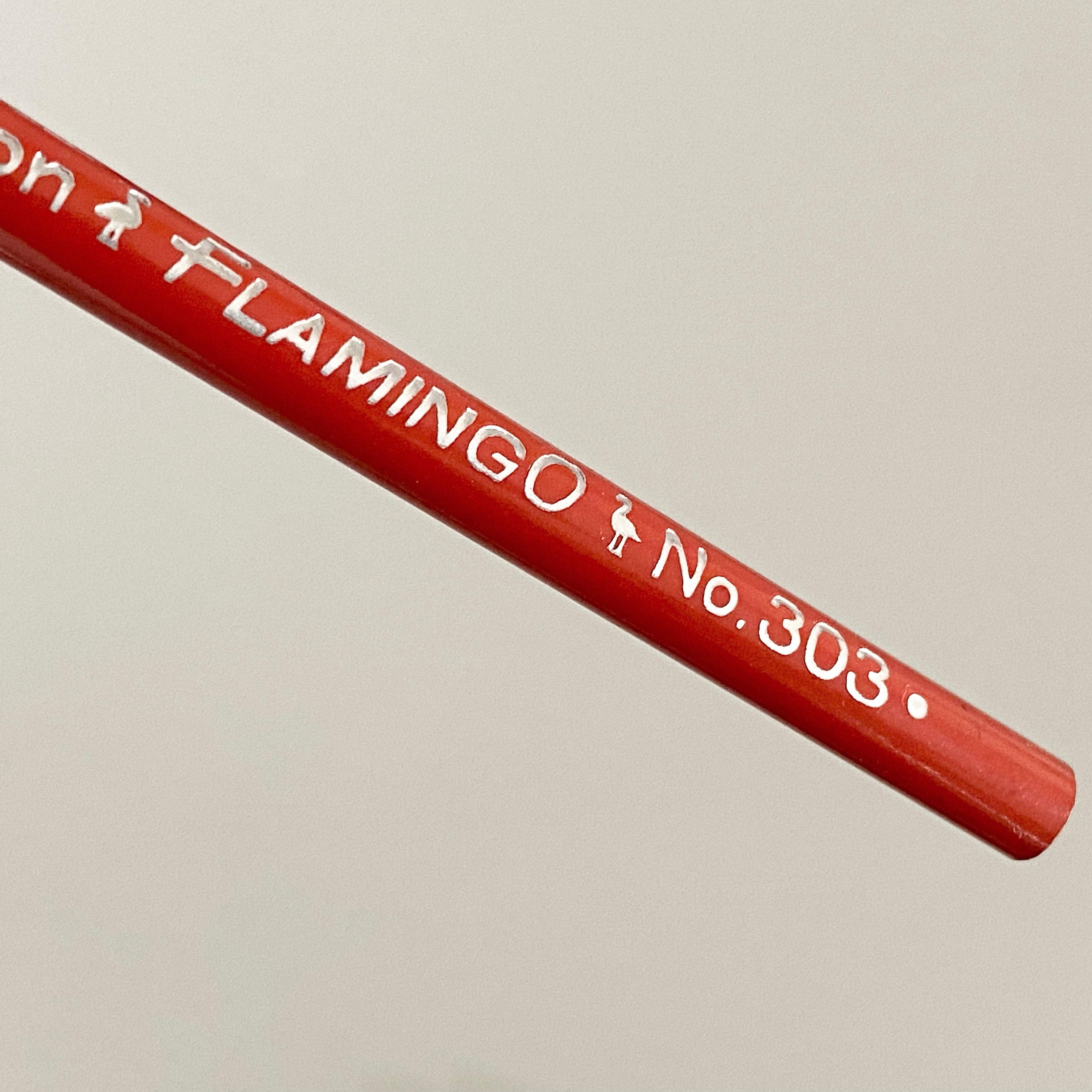 Lápiz Flamingo nº 303. Vintage. Dixon Ticonderoga