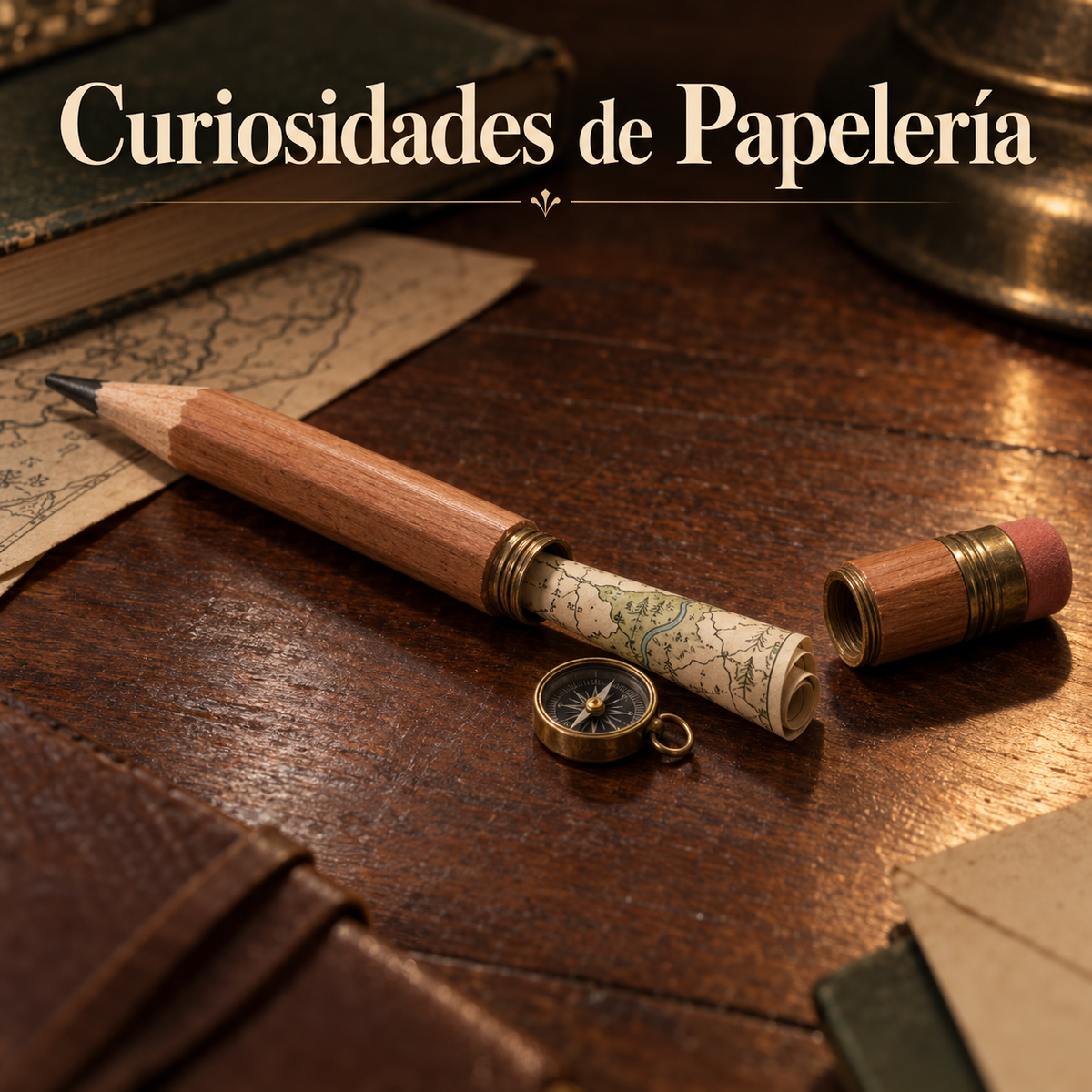 Los lápices secretos que escondían mapas y brújulas