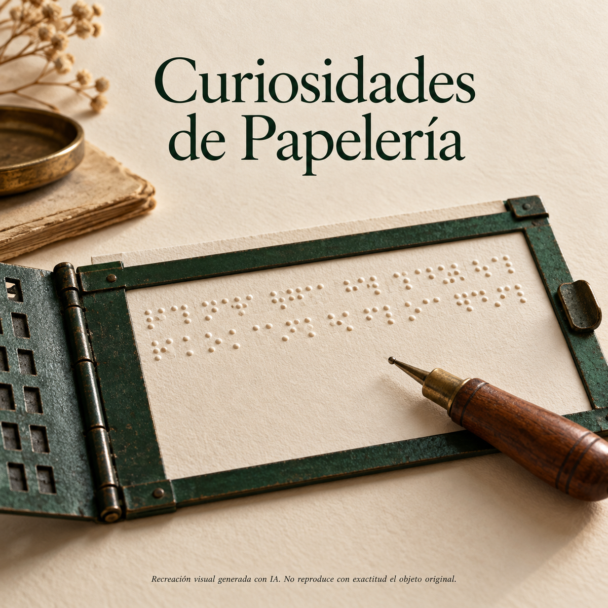 El sorprendente sentido de la escritura manual en braille