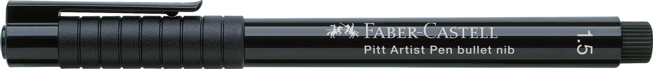 Rotulador Pitt Artist, punta redonda 1,5mm. Negro. Faber-Castell