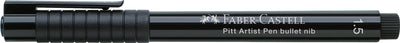 Pitt Artist Marker, 1.5mm Round Tip. Black. Faber-Castell