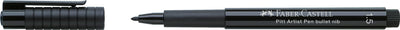 Pitt Artist Marker, 1.5mm Round Tip. Black. Faber-Castell