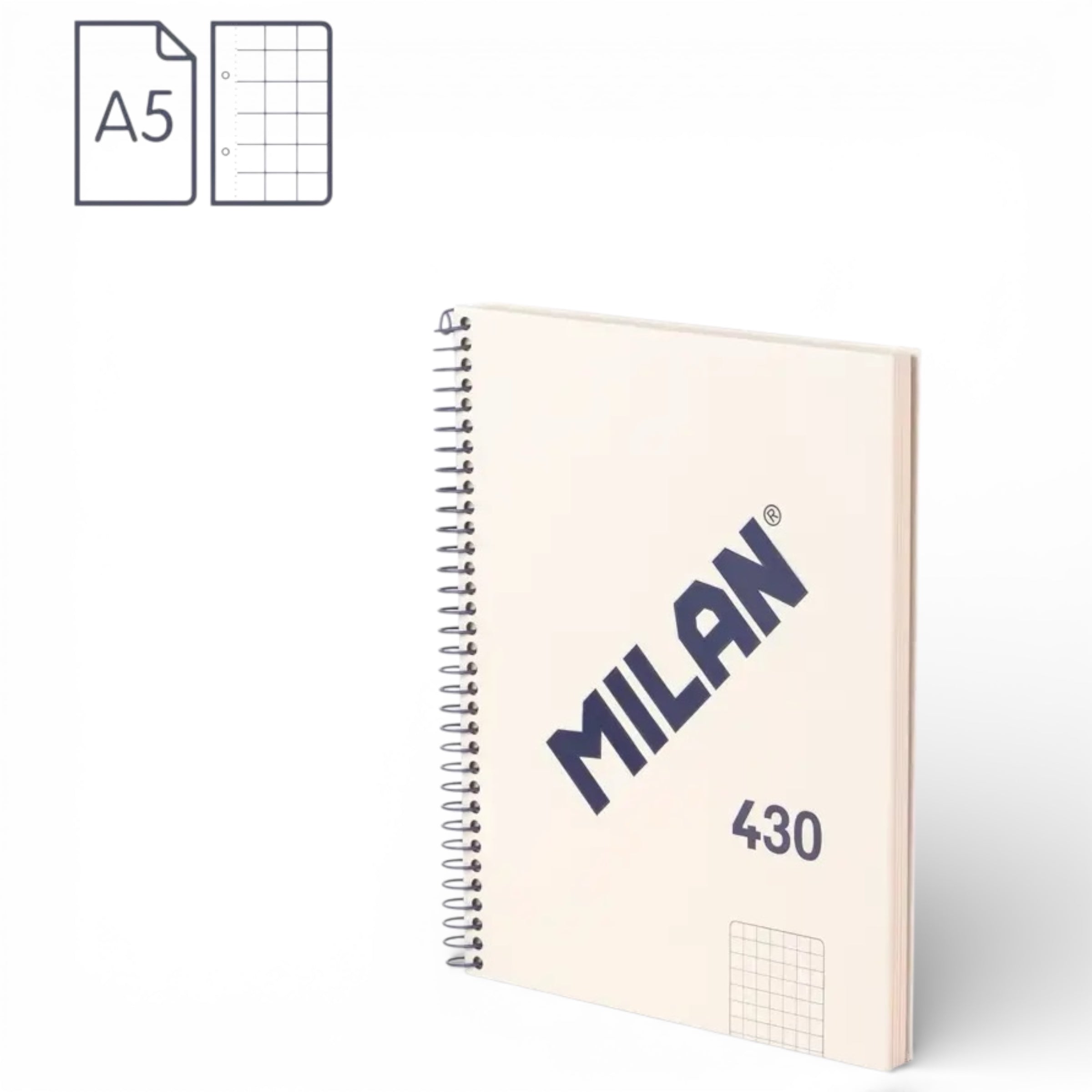 Cuadernos 430 since 1918. Espiral. A5. Milan - Black Sheep Handmade