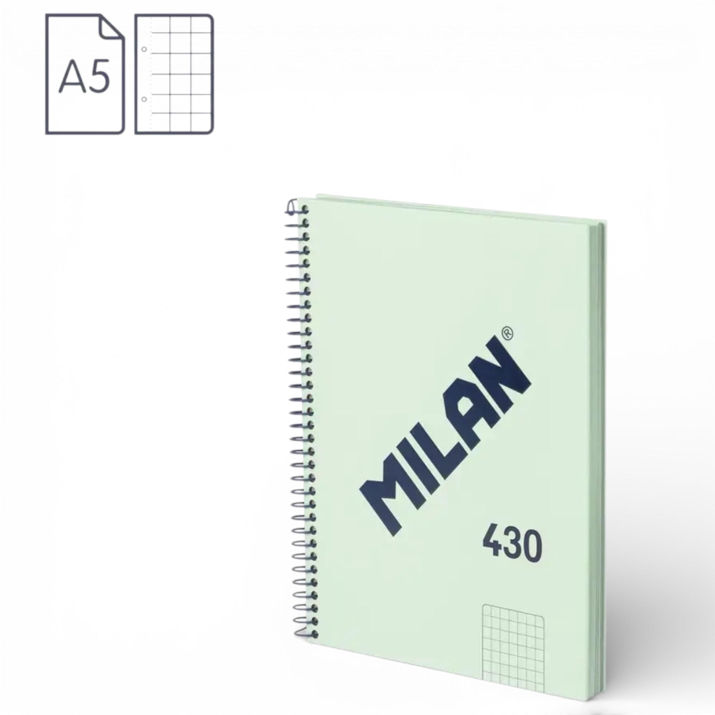 Cuadernos 430 since 1918. Espiral. A5. Milan - Black Sheep Handmade