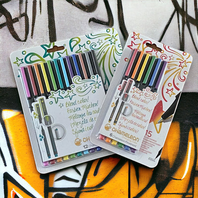 Fineliners markers. Chameleon