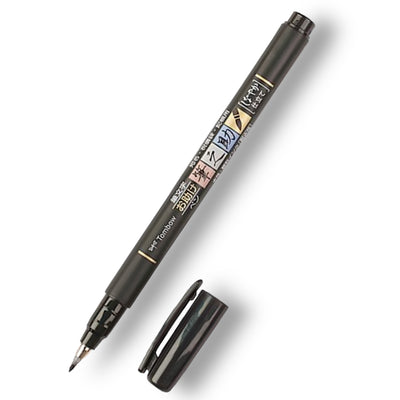 Rotulador Fudenosuke punta blanda. Tombow - Black Sheep Handmade