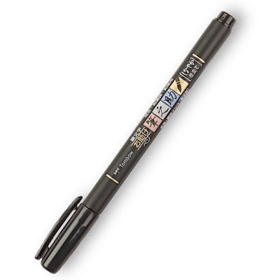 Rotulador Fudenosuke punta blanda. Tombow - Black Sheep Handmade