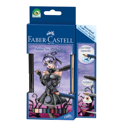 Estuche Lápices Art Grip Anime Gótico. Faber-Castell - Black Sheep Handmade