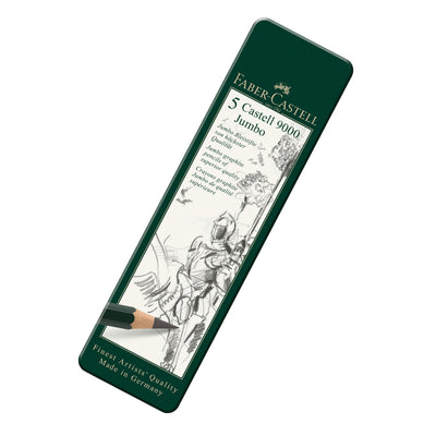 Estuche 5 ecolápices de grafito 9000 Jumbo. Faber-Castell - Black Sheep Handmade