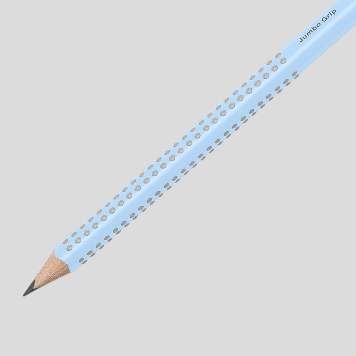 Lápiz Faber-Castell Jumbo Grip B Sky Blue. El lápiz que convierte aprender a escribir en un placer