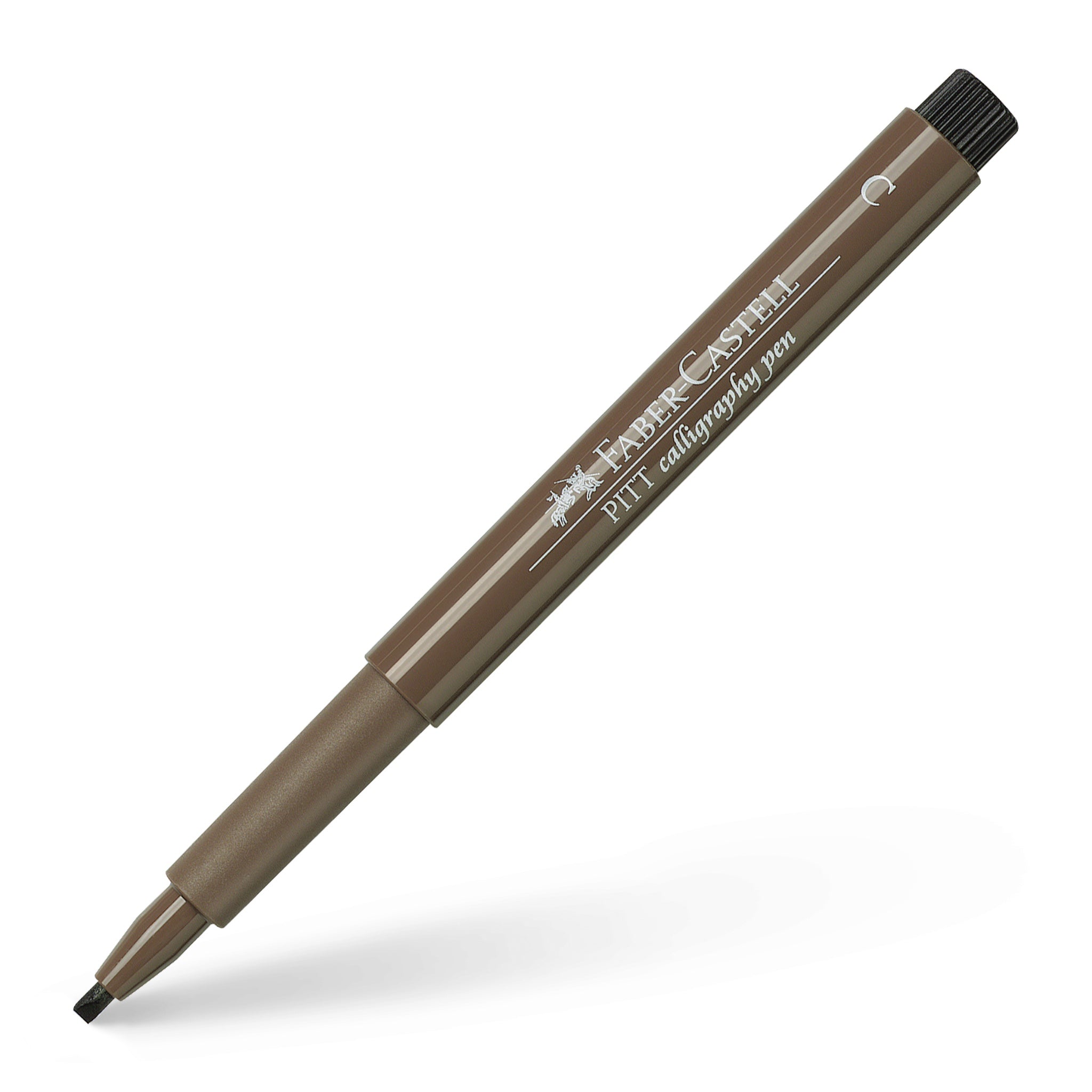 Rotulador Pitt Artist Caligrafía. Marrón. Faber-Castell