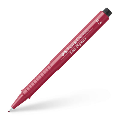 Rotulador Ecco Pigment 0,5 mm. Rojo. Faber-Castell - Black Sheep Handmade