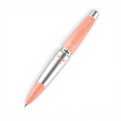 Portaminas MILAN CAPSULE Slim Silver 0,5 mm. Diseño compacto, escritura precisa