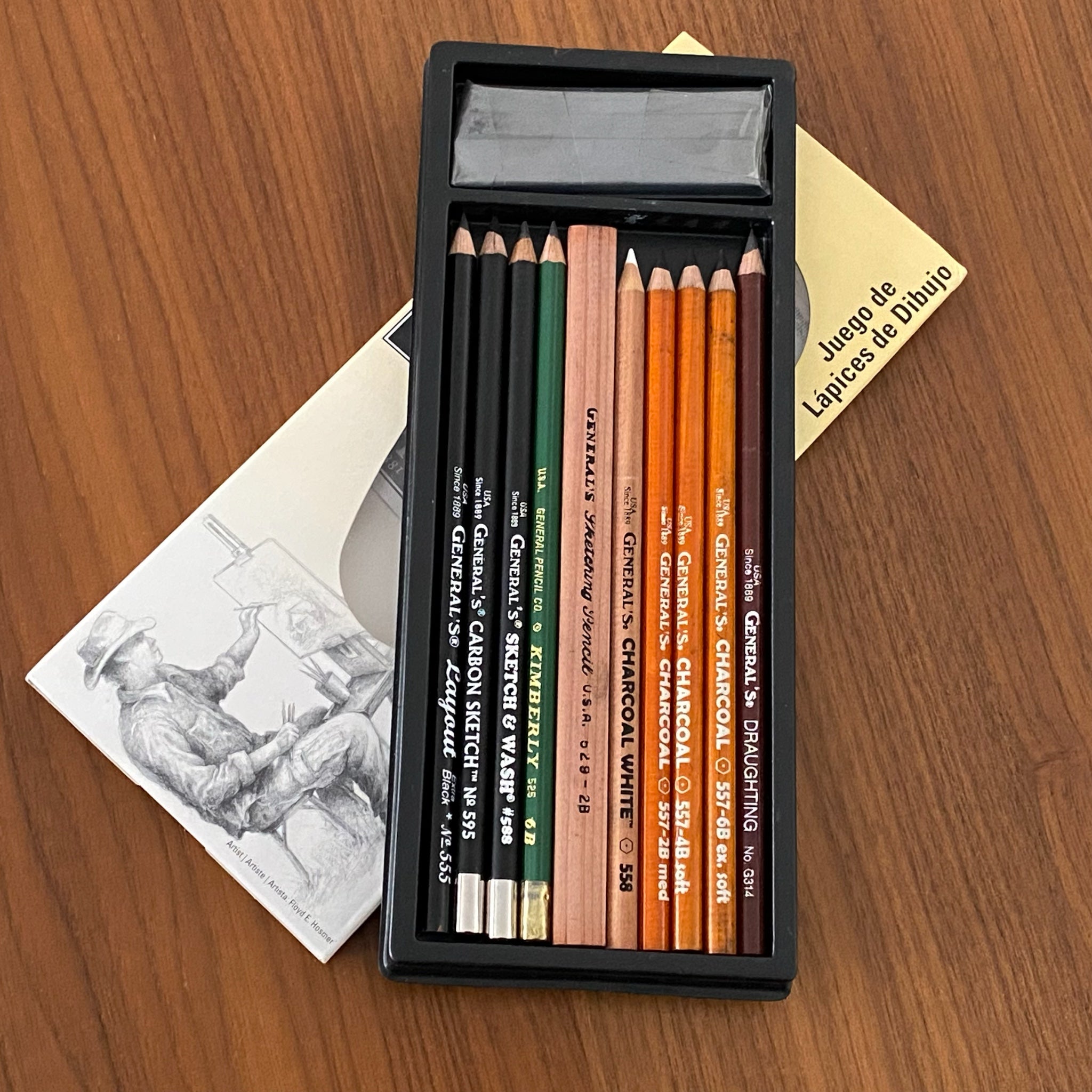 General Pencil Co. Charcoal Pencils Kit