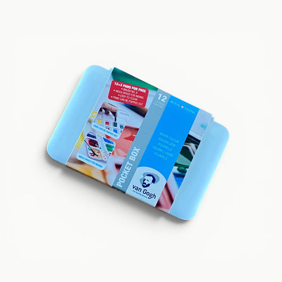 Van Gogh Pocket Box 12+3 Acuarelas. La creatividad cabe en tu bolsillo. Royal Talens - Black Sheep Handmade