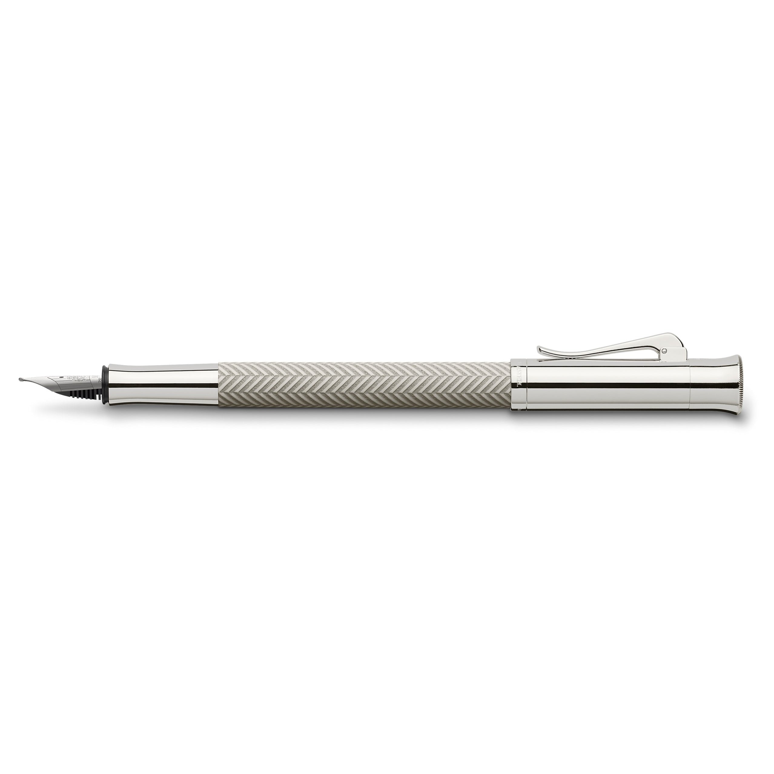 Pluma Guilloche Ciselé. Gris Nube. Graf Von Faber-Castell - Black Sheep Handmade