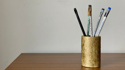 Pencil holder. Antique Metal Collection. Black Sheep Handmade