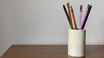 Pencil holder. Sand Collection. Black Sheep Handmade