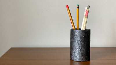 Pencil holder. Antique Metal Collection. Black Sheep Handmade