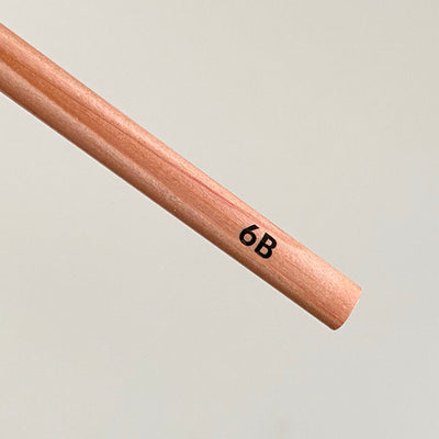 Natural pencil. Triangular. 6B. Kita-Boshi