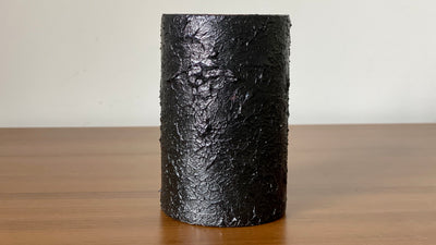 Pencil holder. Black &amp; Red. Black Sheep Handmade