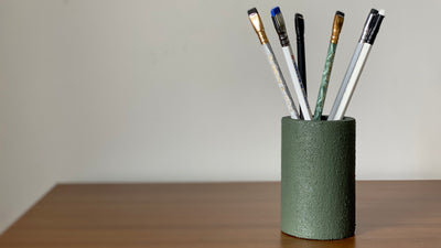 Pencil holder. Sand Collection. Black Sheep Handmade