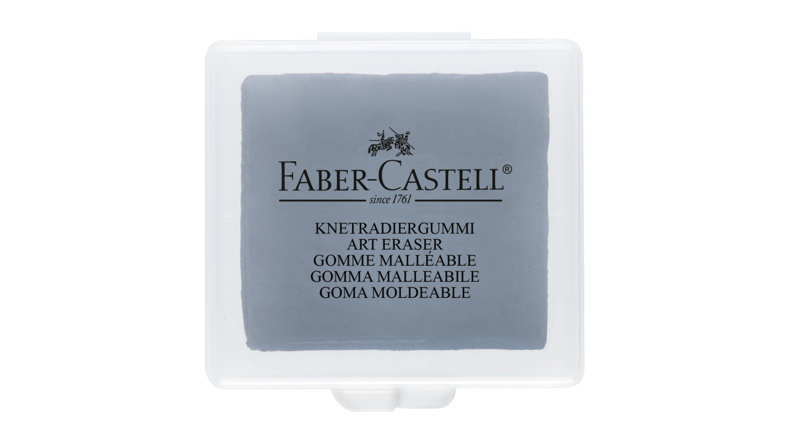 Goma moldeable con estuche. Gris. Faber-Castell - Black Sheep Handmade