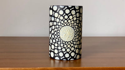 Pencil holder. Circles Collection. Black Sheep Handmade