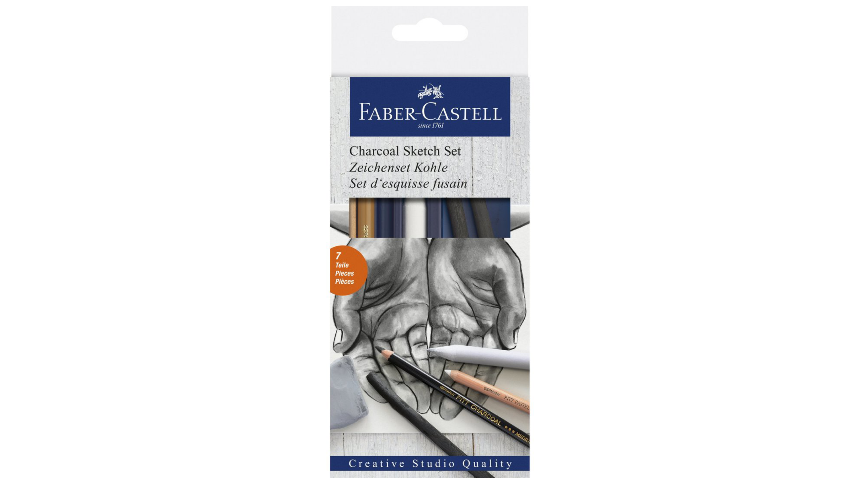 Juego de dibujo Creative Studio, carbón. Faber-Castell - Black Sheep Handmade