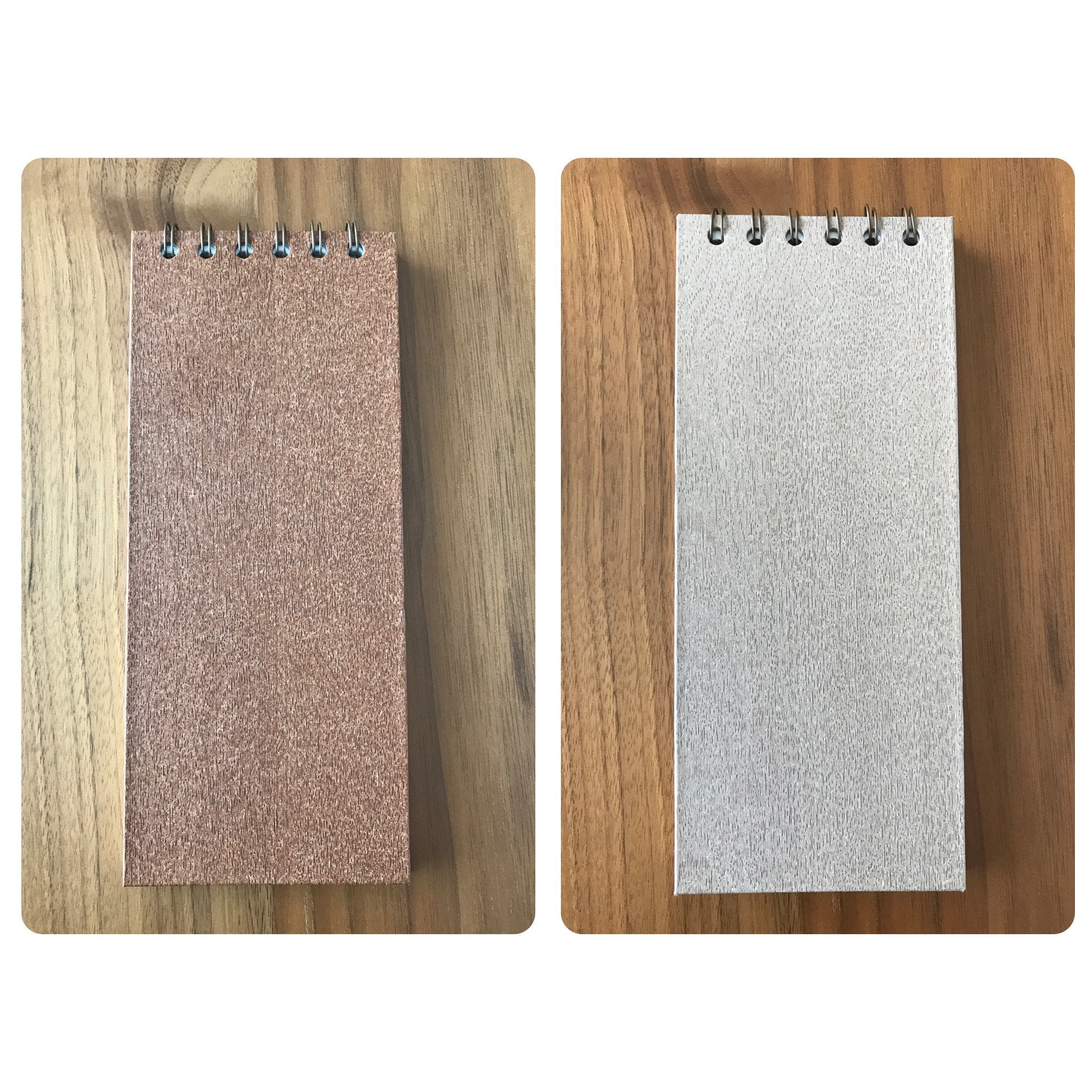 Cuaderno en papel simil madera - Black Sheep Handmade