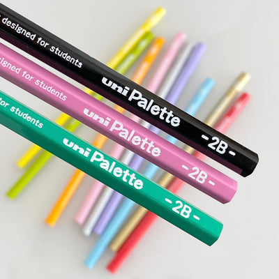 Lápiz Uni Palette. Varios Colores. 2B.  Uni Mitsubishi - Black Sheep Handmade