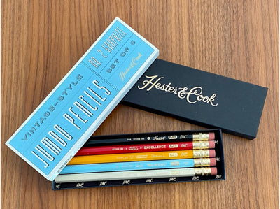 Set Lápices Jumbo Vintage. Hester & Cook - Black Sheep Handmade
