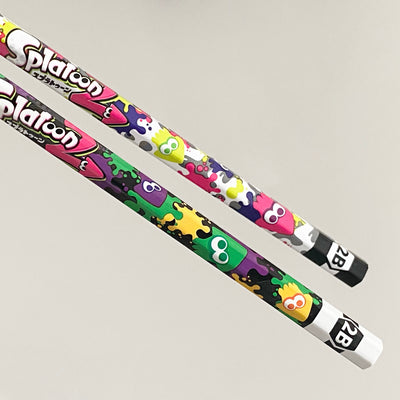Lápiz Splatoon 2. 2B. (2 lápices). Uni Mitsubishi - Black Sheep Handmade